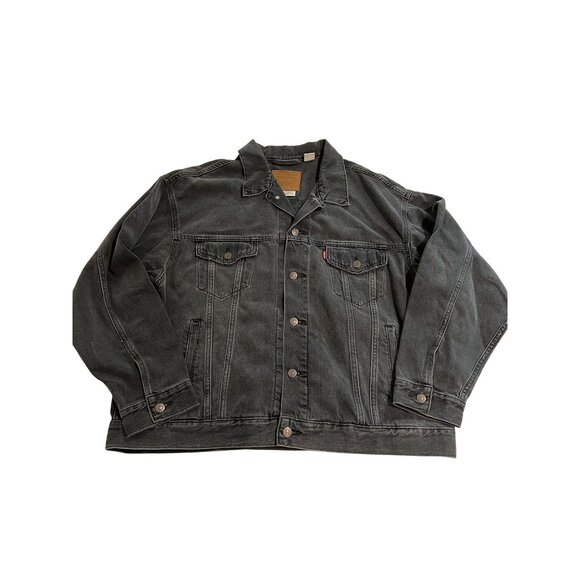 Levi's Dad Trucker Jacket in Dad Steve Black - Picture 1 of 4